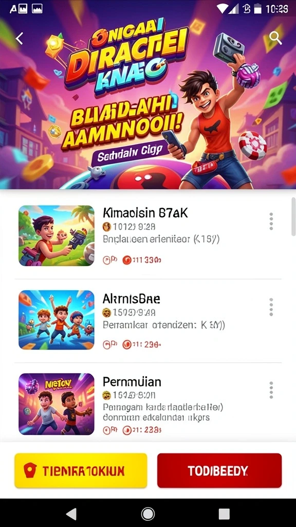 Tampilan menu utama yang sederhana dan intuitif.