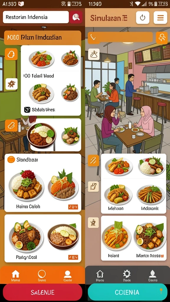 Pengguna berinteraksi dalam mode kompetisi yang seru.