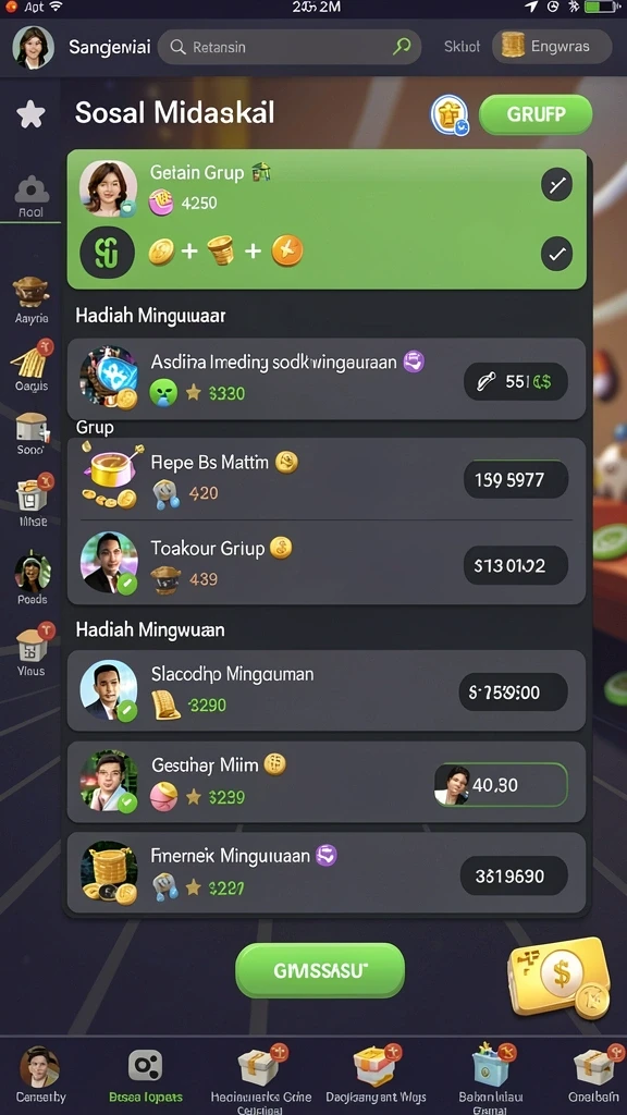 Screenshot menunjukkan karakter dalam aksi penuh energi.