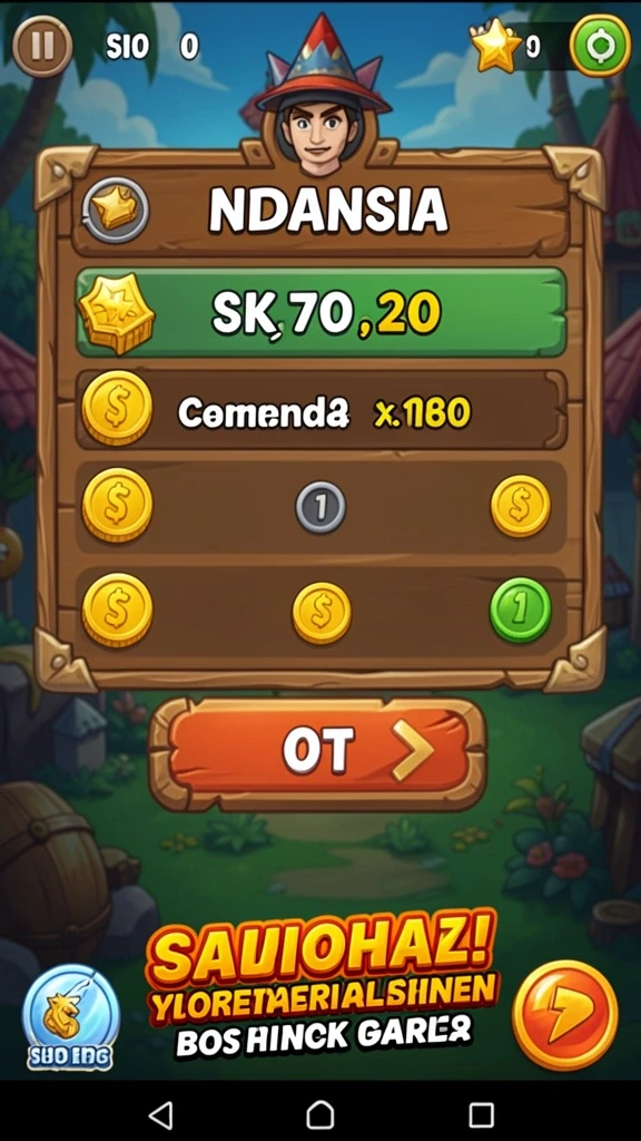 Tampilan menarik dari menu utama AAKASINO.