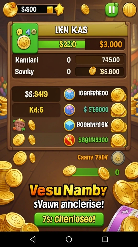 Tangkapan layar menampilkan mode kustomisasi tim yang menarik.