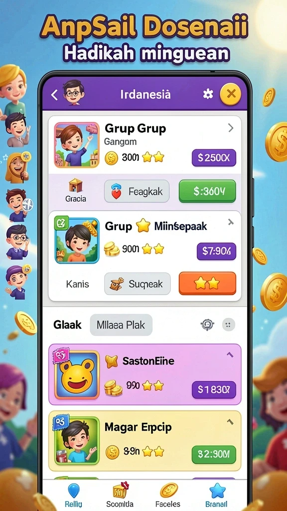 Sistem hadiah yang membuat pemain semakin semangat.