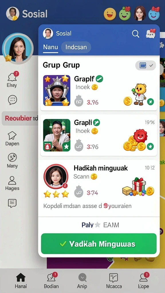 Tampilan antarmuka yang menarik dan user-friendly.