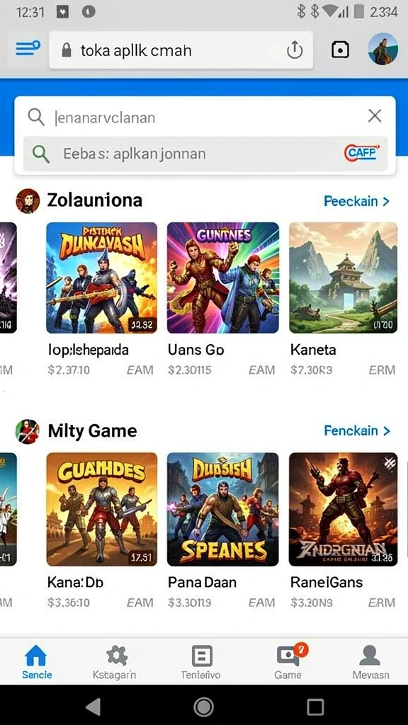 Antarmuka pengguna yang menarik dan intuitif.