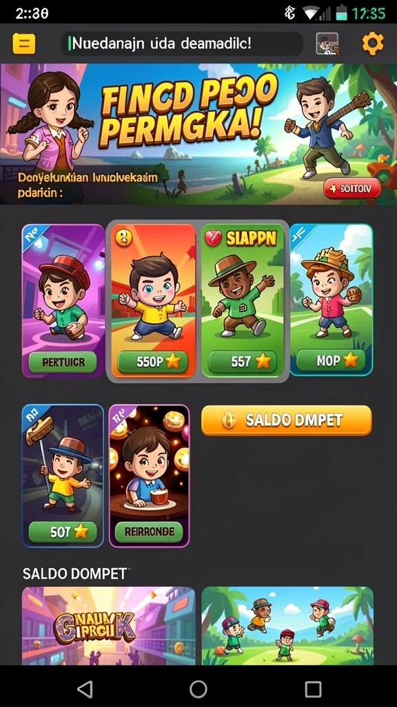 Tampilan turnamen dengan hadiah menarik di aplikasi HIGGS777.