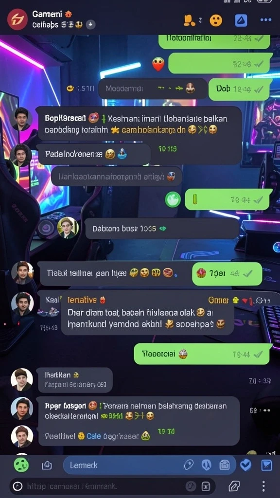 Karakter-karekter dengan desain yang unik dan beragam.