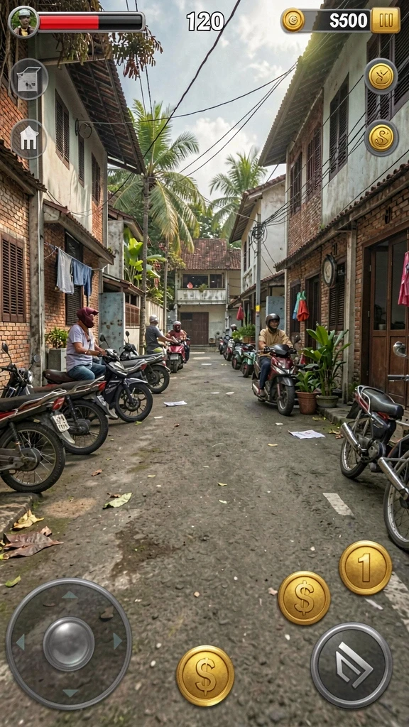 Tangkapan layar menunjukkan karakter utama dalam pertempuran epik.