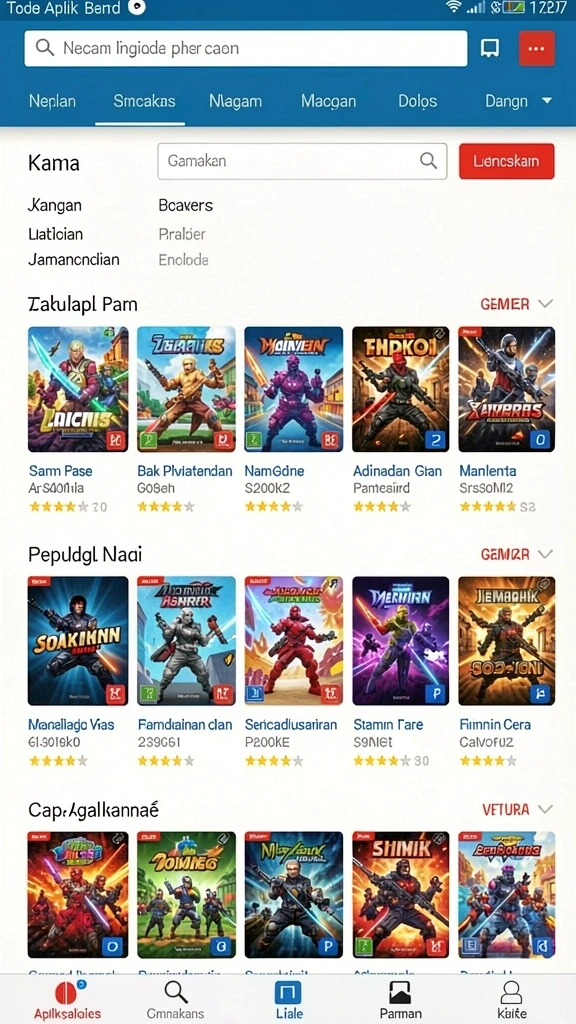 Lingkungan permainan yang kaya dan detail yang menawan.