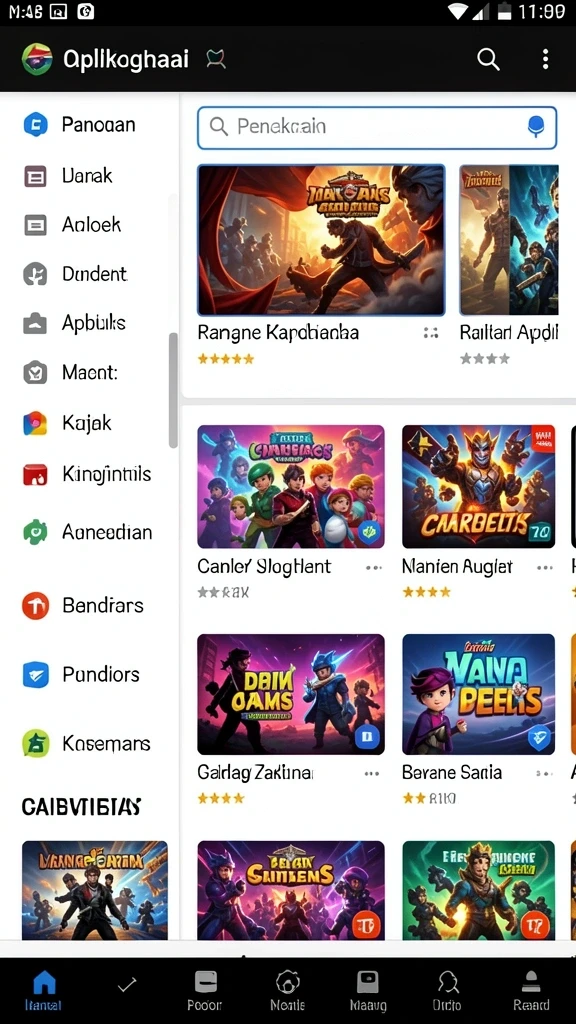 Karakter yang beragam dan menarik untuk dipilih.
