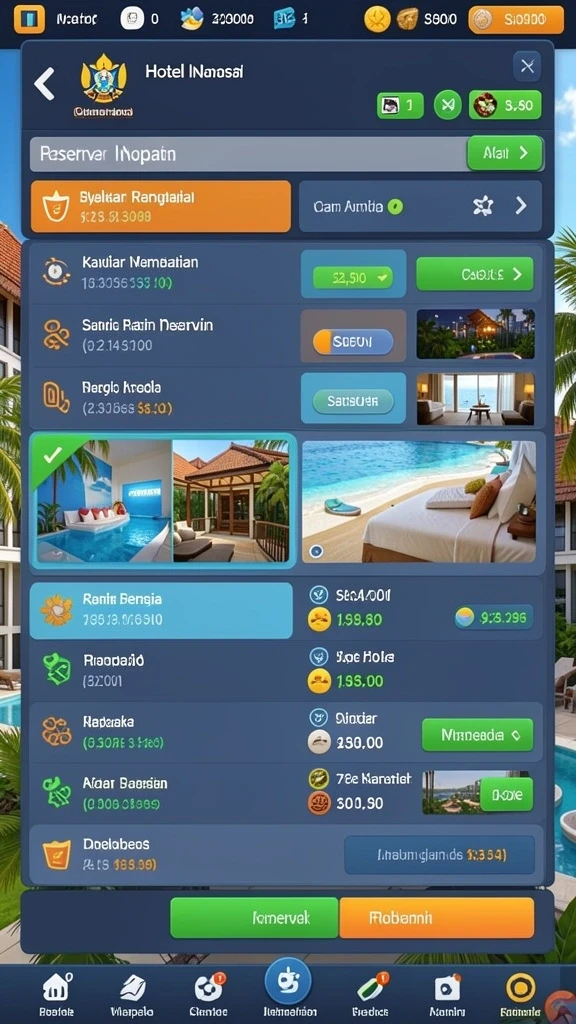 Menu navigasi yang mudah digunakan.