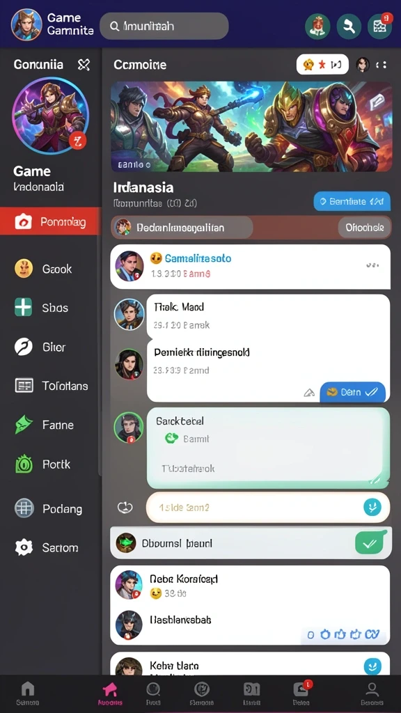 Screenshot saat pemain sedang menyelesaikan tantangan permainan.