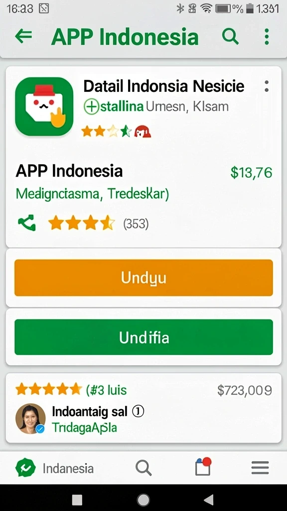 Tampilan antarmuka yang ramah pengguna dan menarik.