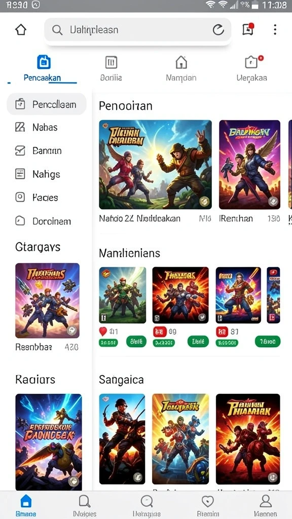 Berbagai pilihan permainan yang menyenangkan untuk semua kalangan.