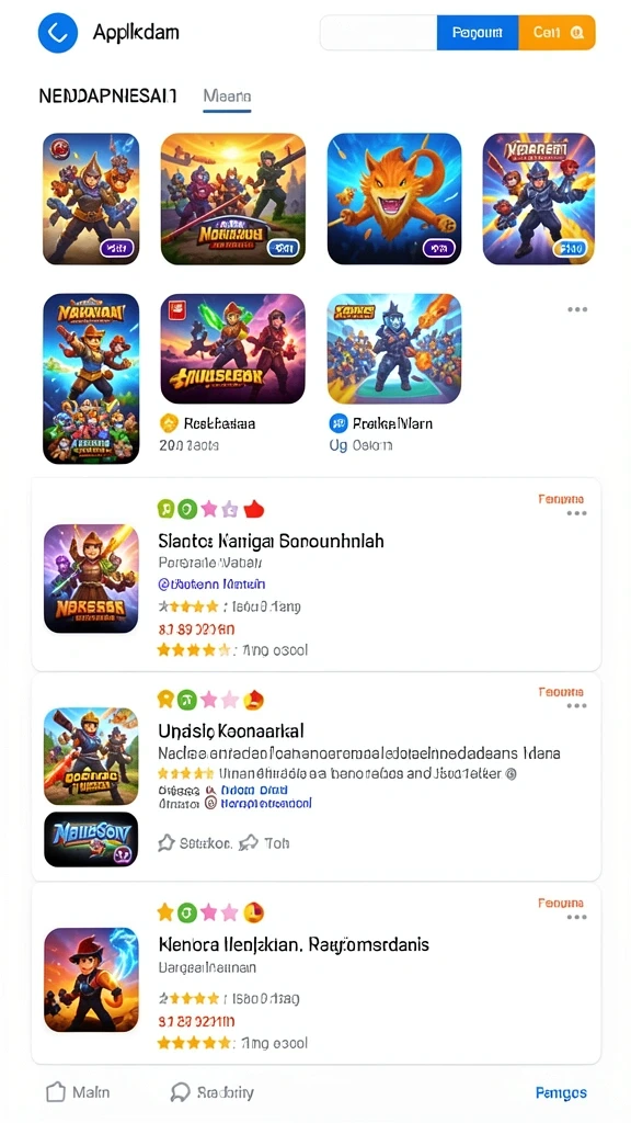 Screenshot menunjukkan beragam tema menarik dari game.