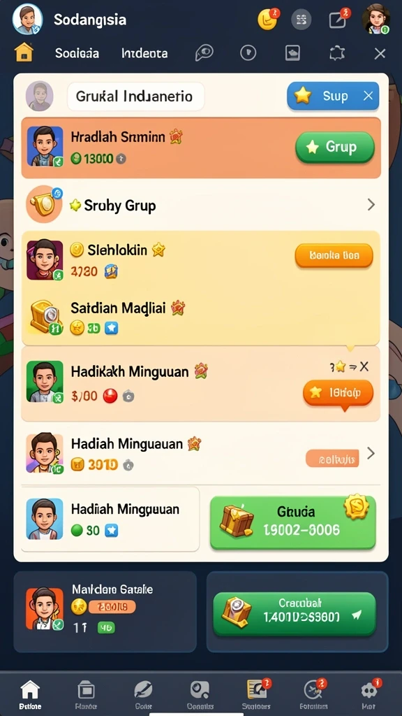 Karakter-karakter unik dengan kemampuan berbeda.