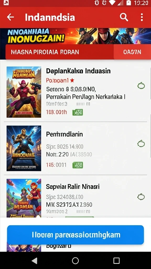 Tangkapan layar menampilkan gameplay dinamis dan penuh warna.