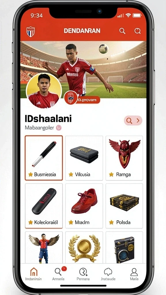 Tampilan karakter yang unik dan menarik.