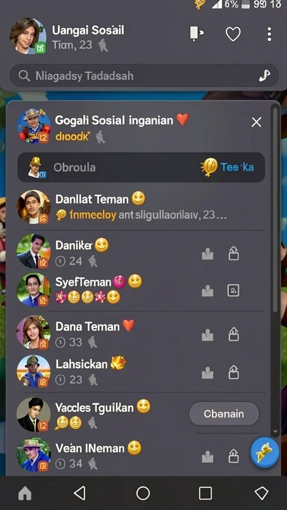 Tampilan grafis yang menawan dalam game.