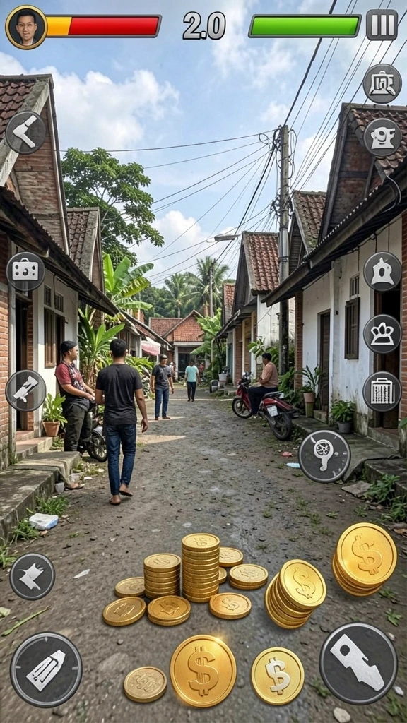 Tantangan seru yang harus dihadapi oleh pemain.