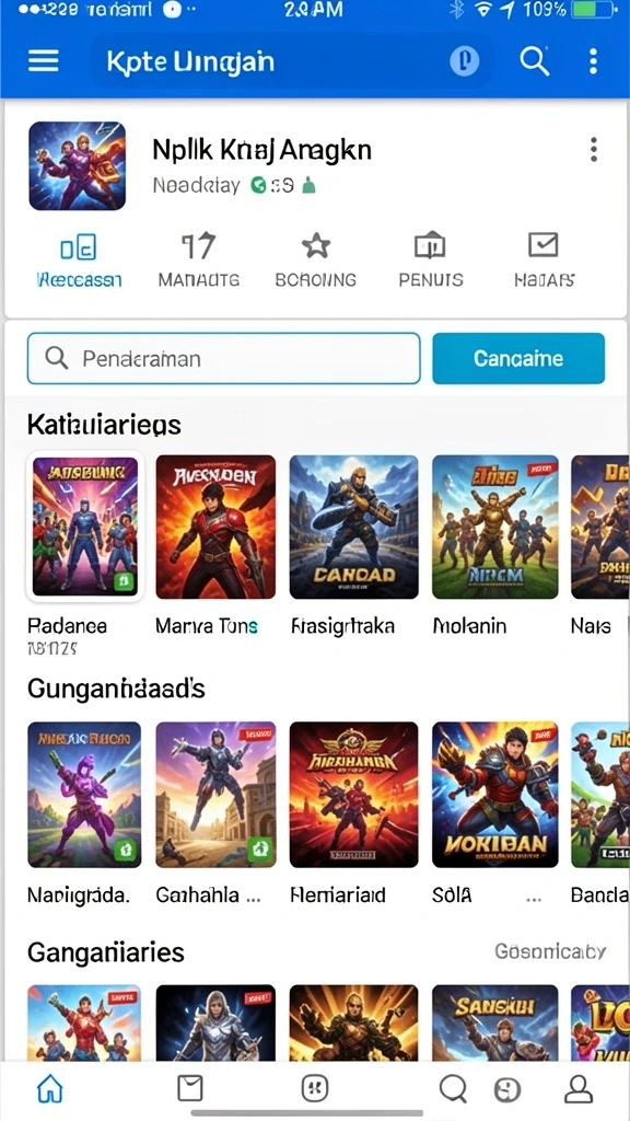 Interaksi sosial dengan teman di dalam game.