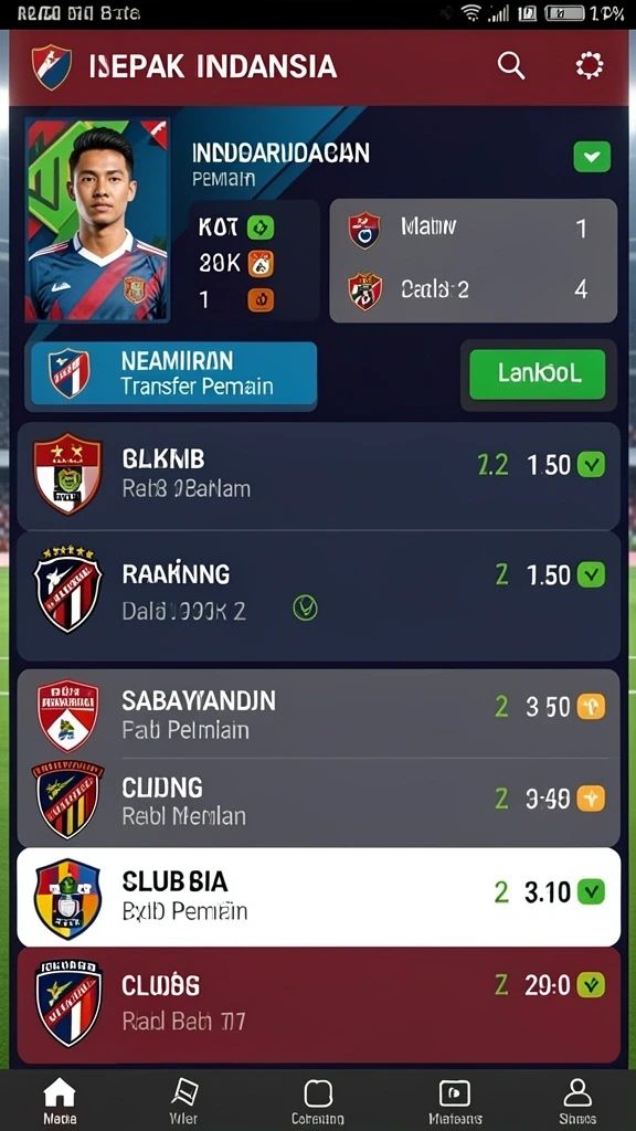 Tampilan antarmuka pengguna yang menarik dan intuitif.