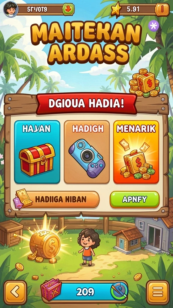 Gambaran karakter unik dalam permainan yang menyenangkan.